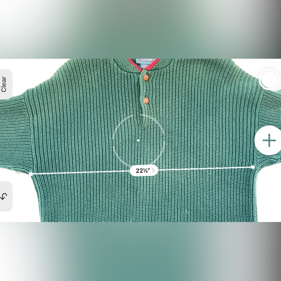 Woolrich Men’s Chunky Sweater Leather‎ Buttons Size Large - Picture 9 of 9